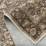 HUGEAR 8x10 Machine Washable Rugs Brown Hallway Large Area Rug Indoor Accent Rug Floral Low Pile Carpet Soft Throw Aesthetic Rug Bedroom Living Room Office Dining Room Kitchen Laundry Room