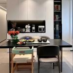 Folding Camping Dining Table Turntable Train 6pcs Waterproof Dining Table Chaire Oval Set Sala Da Pranzo Home Furniture Sets