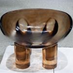 Transparent resin lifting stool crystal acrylic designer chair guest restaurant bar counter home leisure