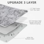 Shag Area Rugs for Bedroom Living Room,8X10 Ultra Soft Fluffy Area Rugs for Dorm, Indoor Carpet Nursery Rugs for Kids Girls Room Home Decor,Tie-Dye Grey