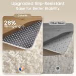 Ophanie 6x9 Area Rugs, Upgrade Non-Slip Fluffy Soft Rugs for Living Room, Large Shag Ivory Fuzzy Plush Rug, Shaggy Big Carpets for Bedroom, Kids Boys Girls Dorm Nursery Home Decor Aesthetic