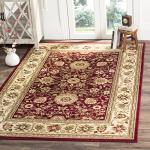 SAFAVIEH Lyndhurst Collection Area Rug - 6' x 9', Red & Ivory, Traditional Oriental Design, Non-Shedding & Easy Care, Ideal for High Traffic Areas in Living Room, Bedroom (LNH212F)