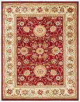 SAFAVIEH Lyndhurst Collection Area Rug - 6' x 9', Red & Ivory, Traditional Oriental Design, Non-Shedding & Easy Care, Ideal for High Traffic Areas in Living Room, Bedroom (LNH212F)