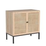 Set of 2 Rattan Sideboard Cabinets - 63" Wide