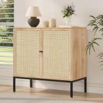 Set of 2 Rattan Sideboard Cabinets - 63" Wide