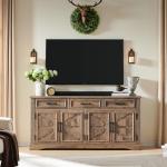 66" Large Buffet Sideboard Cabinet with 4 Doors and 3 Drawers, Coffee Bar Wine Bar Storage Cabinet for Dining Room, Living Room