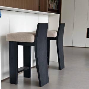 Wooden Legs Minimalist Bar Stools Nordic Unique Sturdy Kitchen Bar Stools Modern White Designer Sedie Da Pranzo Home Furniture
