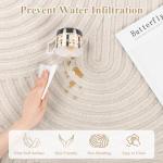 Pauwer 8x10 Washable Area Rugs for Living Room Modern Beige Solid Color Soft Fluffy Rugs for Bedroom Non Slip Boho Accent Indoor Mat Floor Carpet Cover for Kids Room Dining Room Kitchen Office