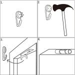 sechars - Black and White Beach Wall Art Seascape Painting Sunrise Scenery Picture Giclee Canvas Print Framed for Living Room Bedroom Bathroom Home Office Wall Decoration