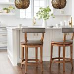 Minimalist Italian Style Bar Stools Wooden Legs Sturdy Designer Brown Bar Stools Ergonomic Modern Sgabelli Cucina Alto Furniture