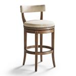 Minimalist Italian Style Bar Stools Wooden Legs Sturdy Designer Brown Bar Stools Ergonomic Modern Sgabelli Cucina Alto Furniture