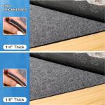 Non-Slip Rug Pads 8 x 10 ft, 100% Waterproof Extra Large Area Rugs Non Skid Rug Pad for All Floors and Finishes Durable Hardwood Floor Protective Felt Keeps Rugs in Place, Safe and Secure