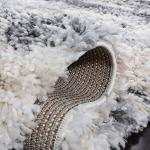 SAFAVIEH Area Rug 8x10 - Fontana Shag Collection - Large - Grey & Ivory, Modern Design, Non-Shedding & Easy Cleaning, Ultra Plush Thick Pile, Ideal for Living Room, Bedroom, Dining Space (FNT853G)