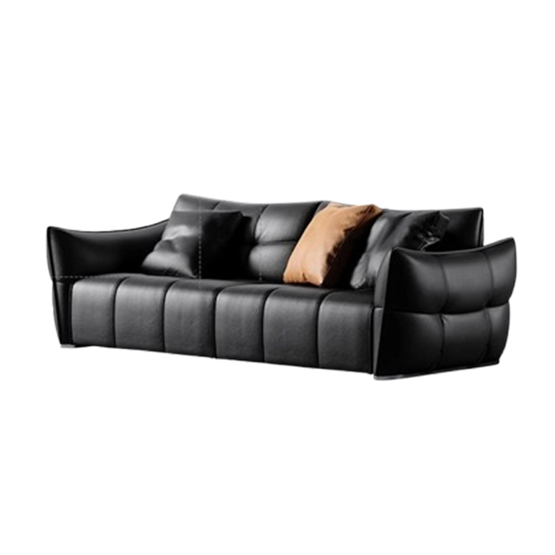 Genuine Leather Modern Sofas Minimalist Luxury Bedrooms Relax Armchairs Sofas Elegant Straight Divani Da Soggiorno Accessories