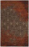 SAFAVIEH Classic Vintage Collection Area Rug - 5' x 8', Rust & Brown, Distressed Design, Non-Shedding & Easy Care, Ideal for High Traffic Areas in Living Room, Bedroom (CLV224A)