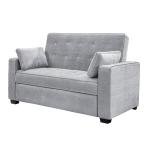 Serta Ainsley Light Grey Queen Convertible Sofa Bed