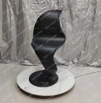 AALight Luxury Special-shaped Bar Chair S-shaped Art Twist Iron Art Bar Chair High Stool Stainless Steel Chair