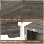 FiveWillowise Coffee Table with Storage, 31.5" W Farmhouse Lift Top Wood Square Center Table with Charging Station, Rustic Cocktail Tables with Flip Top Lids for Living Room, Home Office, Grey