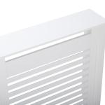 Wood Radiator Cover Cabinet White Horizontal Slat Heater Covers Modern Tall Radiator Shelf