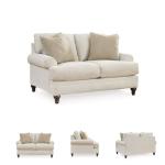Signature Design by Ashley Valerani Classic Loveseat for Living Room, Beige