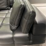 Minimal light luxury full leather sofa large flat living room combination simple furniture soft sofa