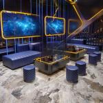 Commercial ktv custom sofa light luxury card seat bar clear bar box L-shaped U-shaped coffee table corner small sofa