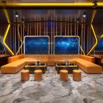 Commercial ktv custom sofa light luxury card seat bar clear bar box L-shaped U-shaped coffee table corner small sofa