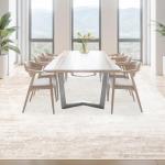 Area Rugs 9x12 Living Room: Washable Rug Modern Abstract Large Rugs Soft Non Slip Neutral Rug Stain Resistant Indoor Carpet for Bedroom Kitchen Dining Room Table Nursery Home Office Rugs(Beige,9'x12')