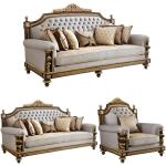 British Fabric Sofa French Light Luxury European Fabric Neoclassical Fabric Windsor Castle Sofa