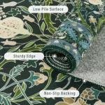 WEZVIX 8x10 Washable Floral Area Rug for Living Room,Vintage Floral Non-Slip Carpet,Soft Low Pile Boho Rug for Dining Room, Guestroom,Office, Kids Room,Farmhouse, Nursery, Living Room Decor