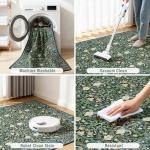 WEZVIX 8x10 Washable Floral Area Rug for Living Room,Vintage Floral Non-Slip Carpet,Soft Low Pile Boho Rug for Dining Room, Guestroom,Office, Kids Room,Farmhouse, Nursery, Living Room Decor