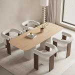 Retro Light Luxury Solid Wood Dining Chairs, Hotel Restaurant Business Negotiation Chair, Furniture, Support Color Customization