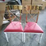 Popular Stainless Steel High Leaf Back King Throne Banquet Wedding Chair