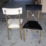 Popular Stainless Steel High Leaf Back King Throne Banquet Wedding Chair