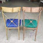 Popular Stainless Steel High Leaf Back King Throne Banquet Wedding Chair