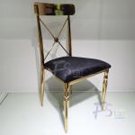 Popular Stainless Steel High Leaf Back King Throne Banquet Wedding Chair