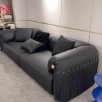 Modern Dark Living Room Sofas Vintage Retro Luxury Lazy Living Room Sofas Boneless Leather Woonkamerbanken Furniture Home