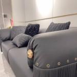 Modern Dark Living Room Sofas Vintage Retro Luxury Lazy Living Room Sofas Boneless Leather Woonkamerbanken Furniture Home