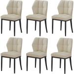 Customized.Dining Chairs Set of 6 Mid Century Modern Kitchen Chairs Sillas de Comedor Upholstered Armless Dining Chairs Leather 