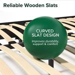 ZINUS Jade Faux Leather Upholstered Platform Bed Frame, Mattress Foundation with Wood Slat Support, No Box Spring Needed, Easy Assembly, Queen