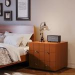 Solid wood module combination living room storage TV cabinet household bedroom bedside table chest cabinet with drawers