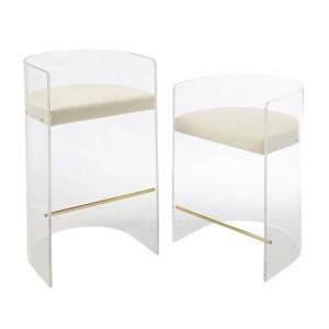 Special Style Transparent Coffee Chair Lucite Acrylic Chair Bar Stool