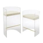 Special Style Transparent Coffee Chair Lucite Acrylic Chair Bar Stool