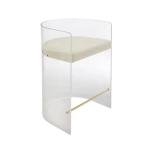 Special Style Transparent Coffee Chair Lucite Acrylic Chair Bar Stool