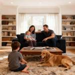 FILUXE Modular Sectional Sofa, Modern Modular Sofa Couch with Deep Seat，Comfy Cloud Couch, Sectional Couches for Living Room, Bedroom and Apartment，2-Seater，Black