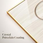 Large Framed Modern Luxury Gold Wall Art for Living Room, 3 Piece Bright Style Art Prints Paintings Artwork for Walls, Bronze Gold Geometric Pictures for Hallway Stair Office Wall Decor 24x36 In