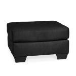 Signature Design by Ashley Darcy Casual Plush Square Accent Ottoman, Black