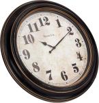 Westclox Traditional Large Wall Clock Battery-Operated Clock for Living Room, Bedroom, Office | Ideal Housewarming Gift (24 Inch, Black-Brown)