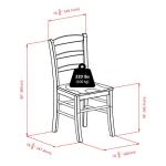 Winsome Benjamin Ladder Back Chair, Walnut, Set of 2