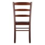 Winsome Benjamin Ladder Back Chair, Walnut, Set of 2